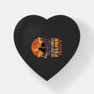 Halloween Cat Moonlit Magic Paperweight