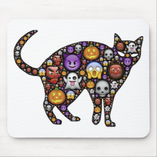 HALLOWEEN CAT MOUSE PAD