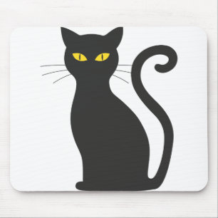Halloween cat mouse pad