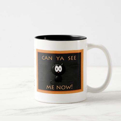 Halloween Cat Mug Two_Tone Coffee Mug