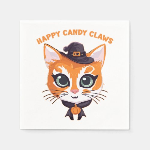 Halloween Cat Napkins