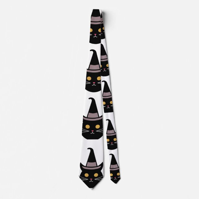 Halloween Cat Neck Tie (Front)
