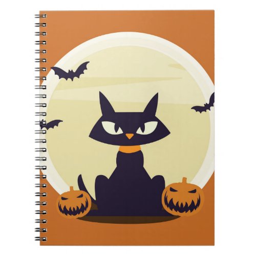 Halloween Cat Notebook