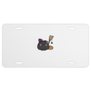 Halloween Cat Oversized T-Shirt License Plate