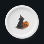 halloween cat                paper plates<br><div class="desc">halloween cat</div>