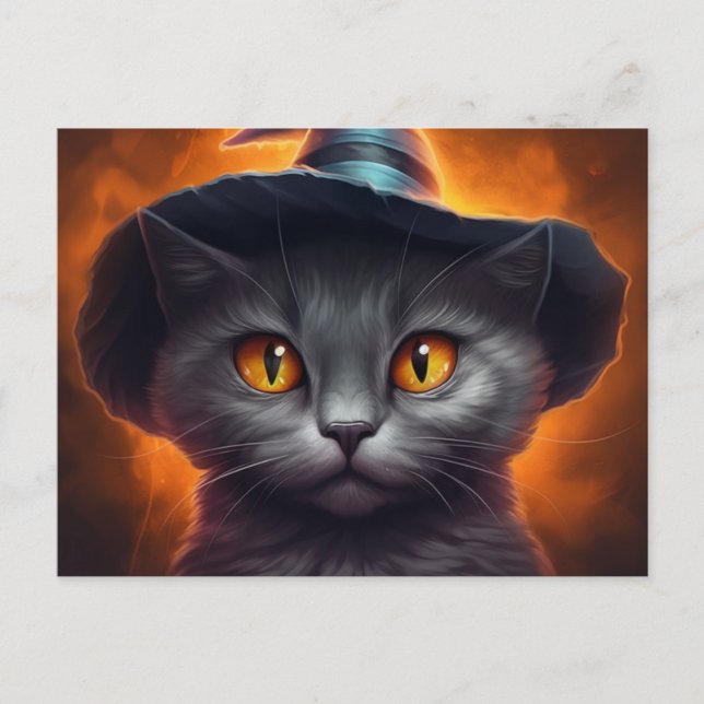 Halloween Cat Postcards (Front)