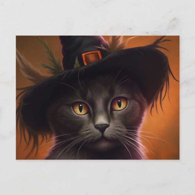 Halloween Cat Postcards (Front)