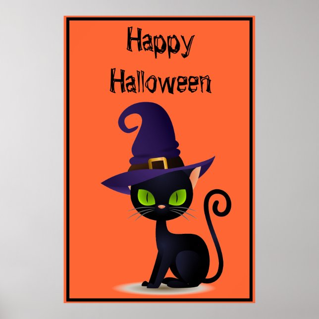 Halloween Cat Poster (Front)