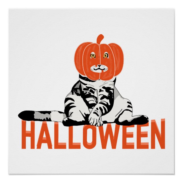 Halloween Cat Poster (Front)