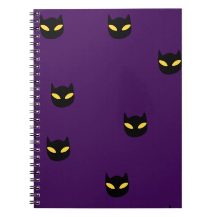 Halloween Cat Print Notebook