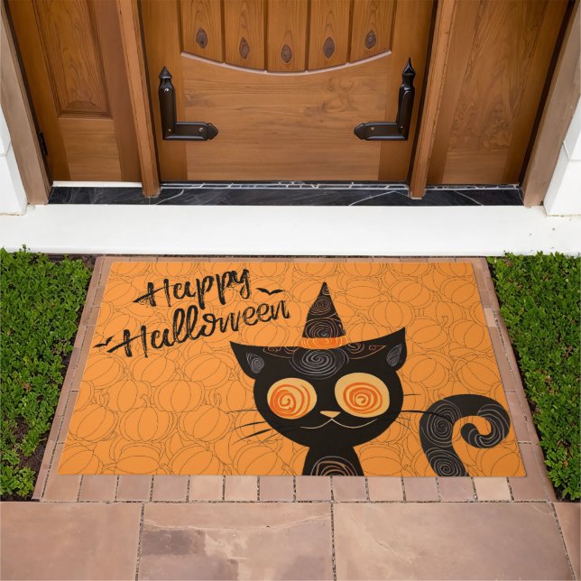 Halloween/cat/pumpkin/fall  doormat (Outdoor)