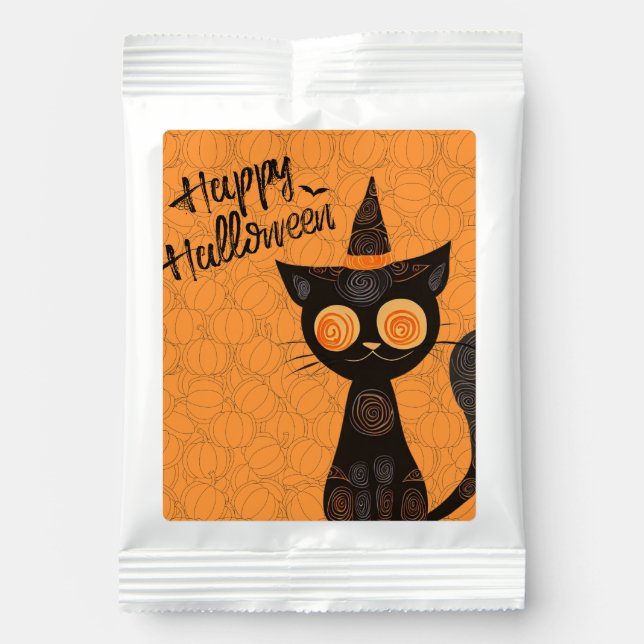 Halloween/cat/pumpkin/fall  margarita drink mix (Front)