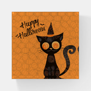 Halloween/cat/pumpkin/fall paperweight