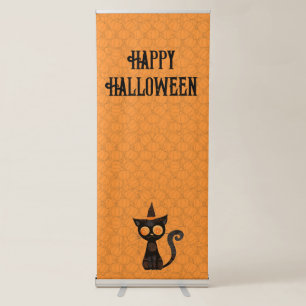 Halloween/cat/pumpkin/fall retractable banner