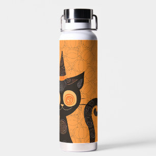 Halloween/cat/pumpkin/fall water bottle