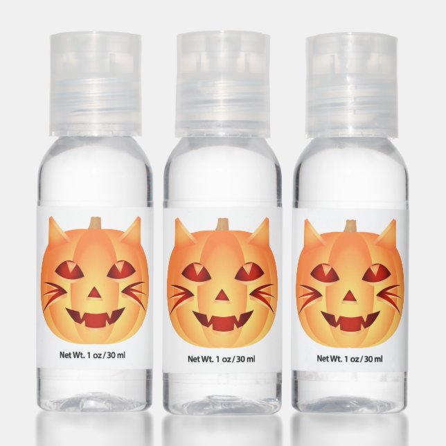 Halloween Cat Pumpkin Hand Sanitizer (Set)