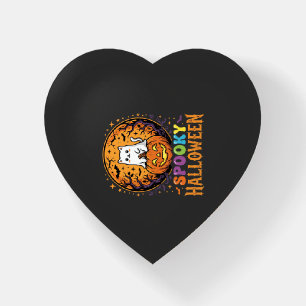 Halloween Cat Pumpkin Moon Vintage Design Paperweight