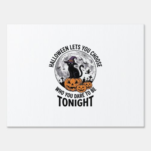 Halloween Cat Quote Spooky Pumpkin Witch Engraving Sign