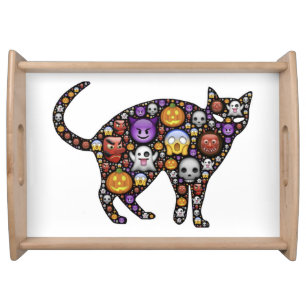HALLOWEEN CAT SERVING TRAY