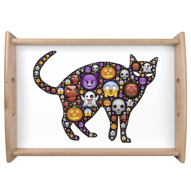 HALLOWEEN CAT SERVING TRAY (Front)