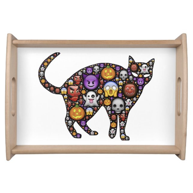 HALLOWEEN CAT SERVING TRAY (Front)