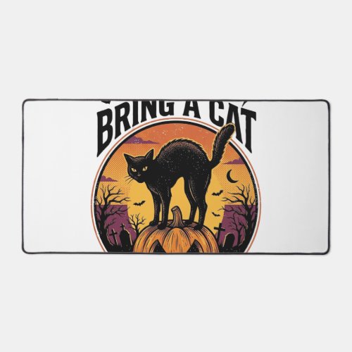 Halloween Cat Shirt for Spooky Cat Lover Gift_1 Desk Mat