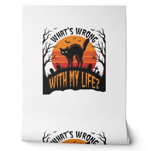 Halloween Cat Shirt Vintage Spooky Life Humor_1 Wallpaper