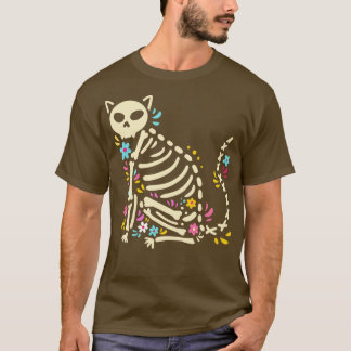 Halloween Cat Skeleton 1 T-Shirt