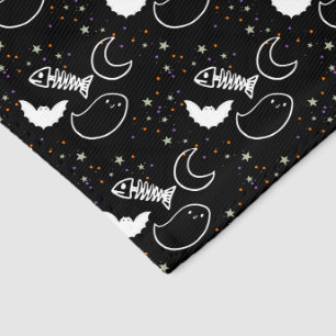 Halloween Cat Skull Pattern Pet Bandana Collar