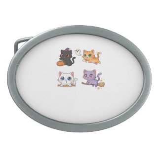 Halloween Cat Spooky and Stylish Feline-Inspired Belt Buckle