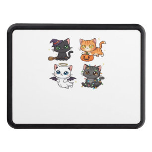 Halloween Cat Spooky and Stylish Feline-Inspired Hitch Cover