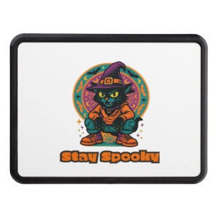 Halloween Cat Spooky and Stylish Feline-Inspired Hitch Cover