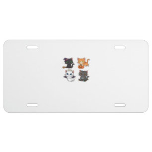 Halloween Cat Spooky and Stylish Feline-Inspired License Plate