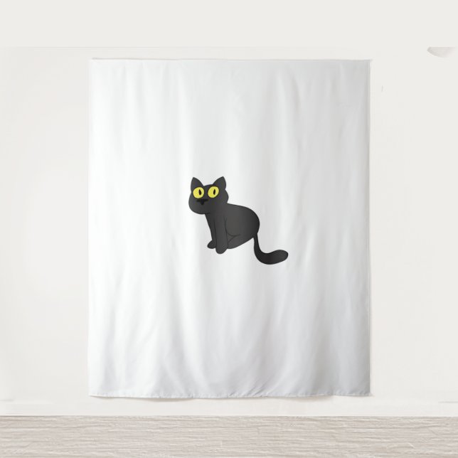 Halloween Cat Spooky and Stylish Feline-Inspired S Tapestry (Front)