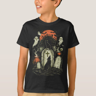 Halloween Cat - Spooky Witch T-Shirt
