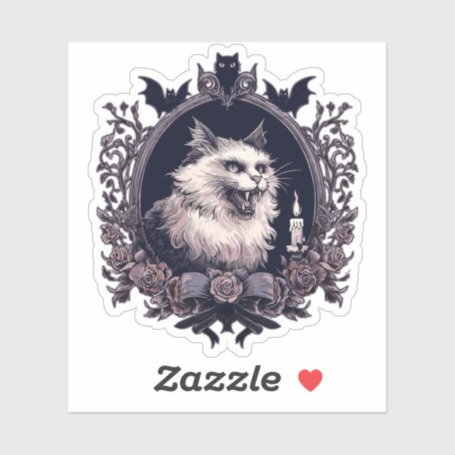 Halloween Cat Sticker (Sheet)