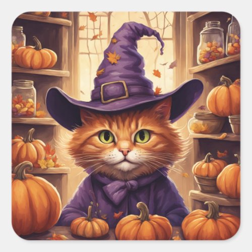 halloween cat stickers
