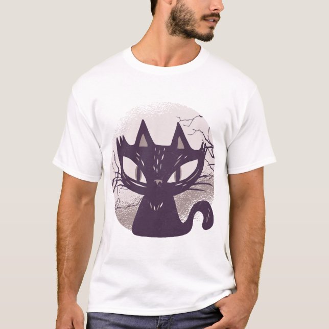 Halloween cat T-Shirt (Front)
