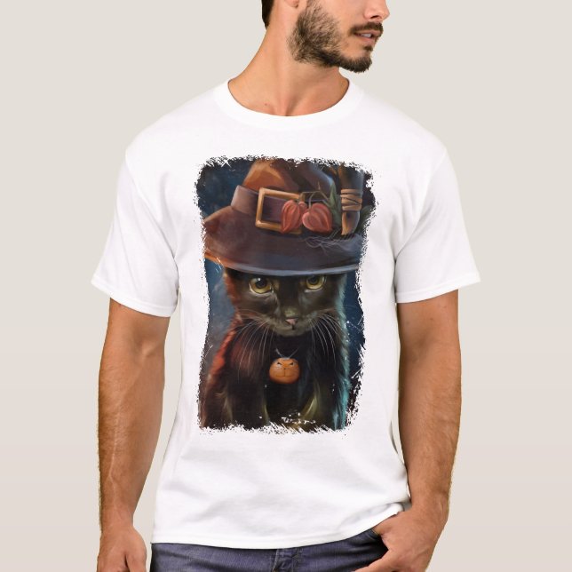Halloween Cat Tshirt (Front)