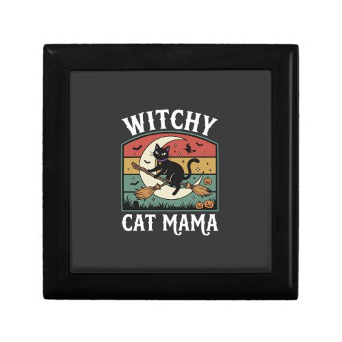 Halloween Cat Witch Mama Gift Box