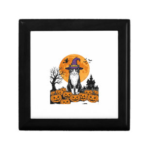 Halloween Cat Witch Pumpkin Vintage Spooky_1 Gift Box