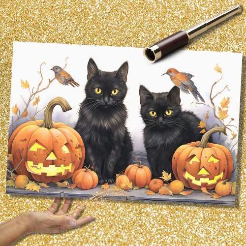 Halloween Cats 4 Decoupage Paper