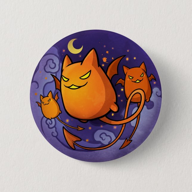 Halloween Cats Button (Front)