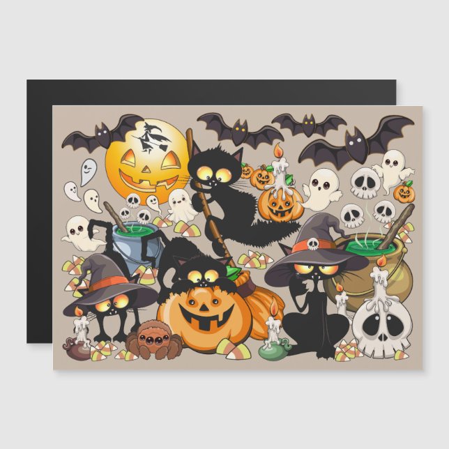 Halloween Cats Funny Party (Front/Back)
