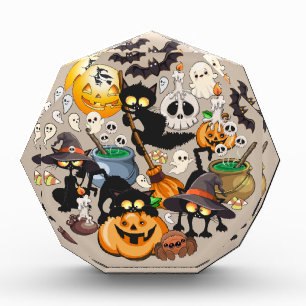 Halloween Cats Funny Party Acrylic Award