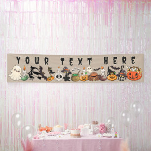 Halloween Cats Funny Party Banner
