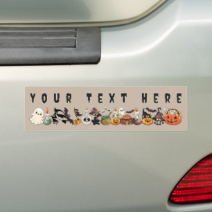 Halloween Cats Funny Party Bumper Sticker