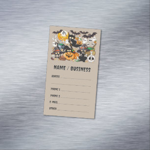Halloween Cats Funny Party Business Card Magnet