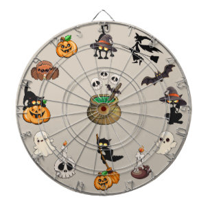 Halloween Cats Funny Party Dart Board