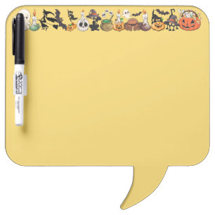 Halloween Cats Funny Party Dry Erase Board